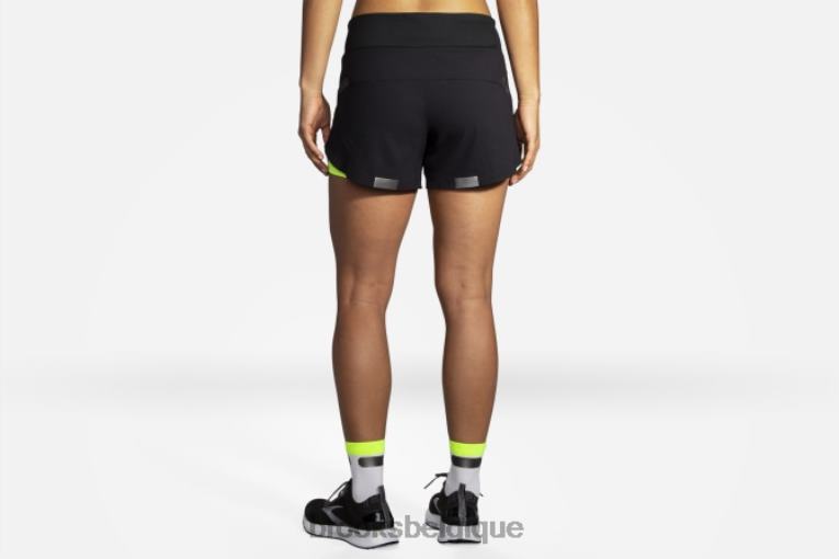 86H241637 carbonite 4 pouces 2-en-1 court Brooks noir