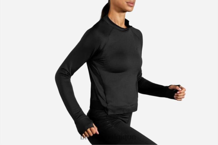 86H241645 manches longues thermiques à encoche Brooks noir