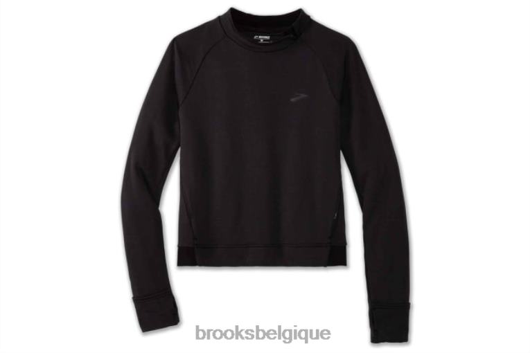 86H241645 manches longues thermiques à encoche Brooks noir