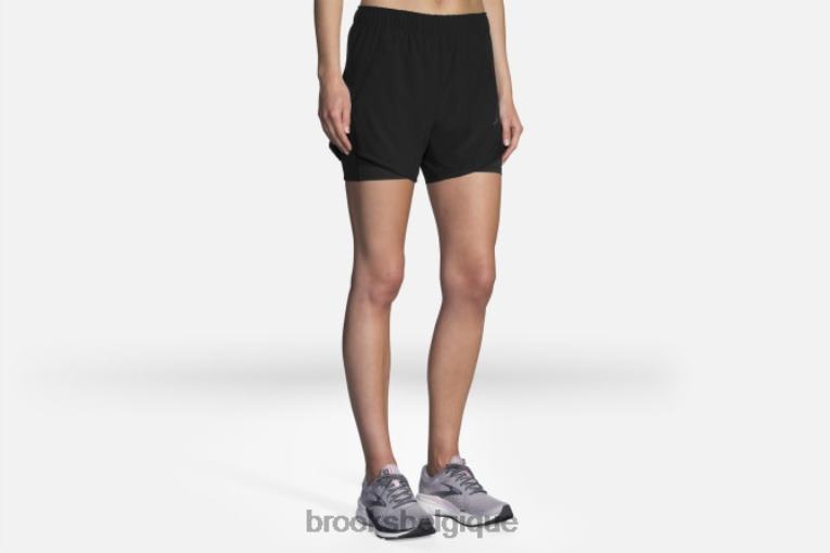 86H241688 Chaser 5 2-en-1 court Brooks noir