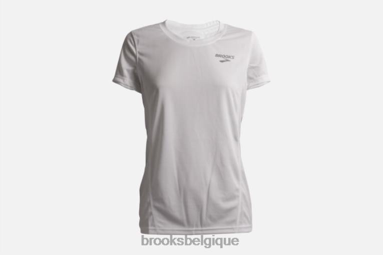86H241735 tee-shirt d'équipe Brooks blanc