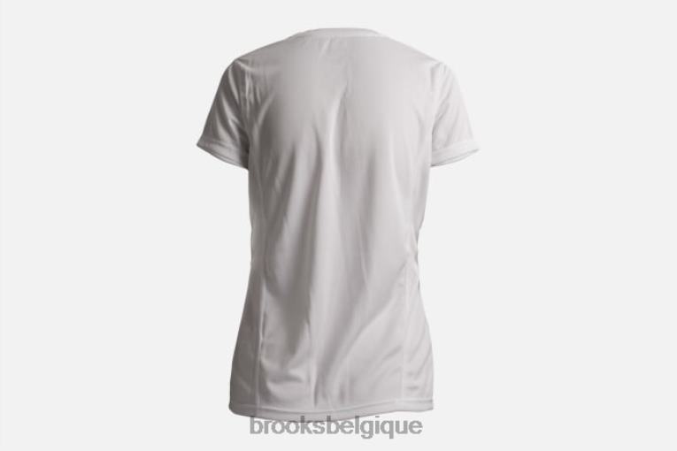 86H241735 tee-shirt d'équipe Brooks blanc