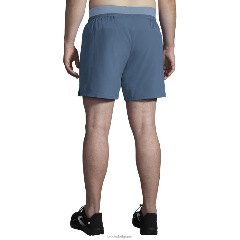 86H241058 short sherpa 7'' 2-en-1 Brooks aube