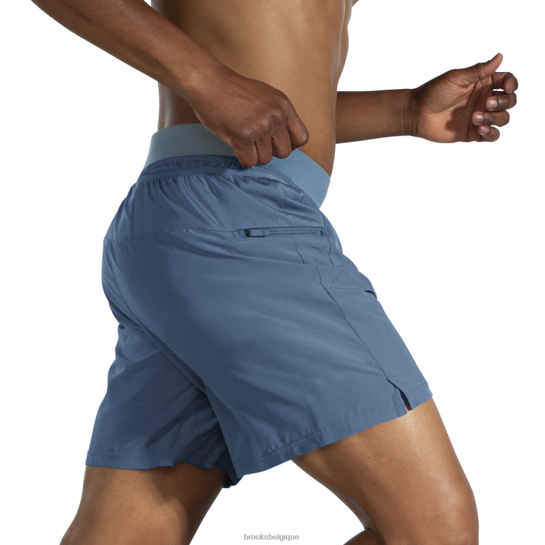 86H241058 short sherpa 7'' 2-en-1 Brooks aube