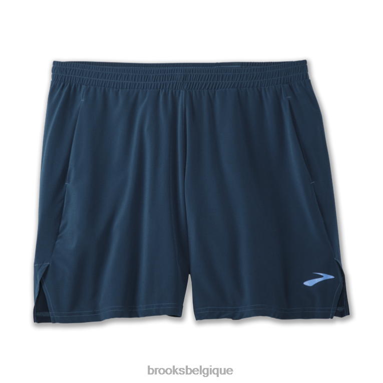 86H241085 courir dans un short sans doublure de 7'' Brooks ruée vers l'indigo