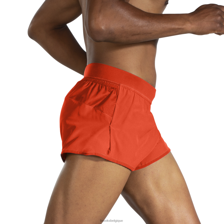 86H241098 short sherpa fendu 3'' Brooks flamme