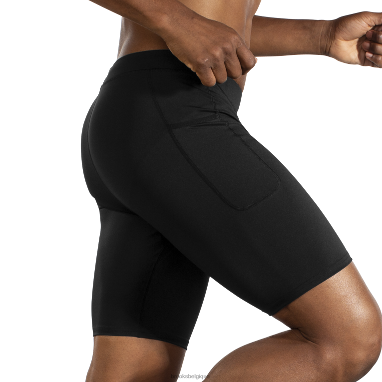 86H241108 source 9'' courte et serrée Brooks noir