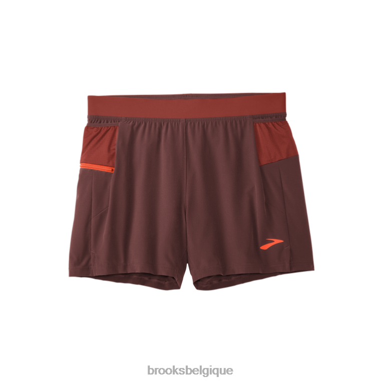 86H241172 short sherpa 5'' 2-en-1 Brooks cuivre