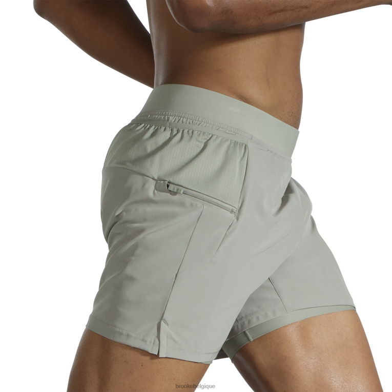 86H24485 sherpa 5 short 2 en 1 Brooks ombre