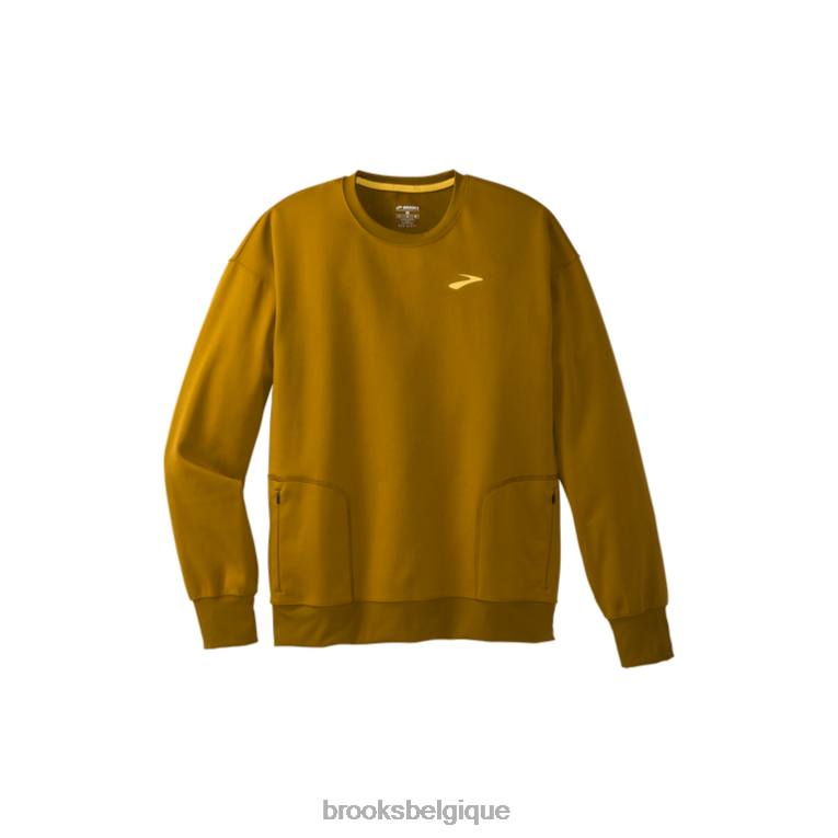 86H241179 courir dans un sweat-shirt Brooks moutarde