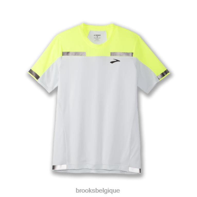 86H241294 carbonite à manches courtes Brooks gris