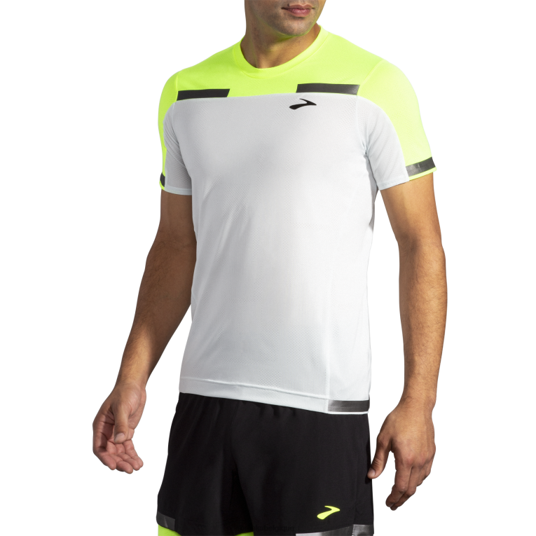 86H241294 carbonite à manches courtes Brooks gris