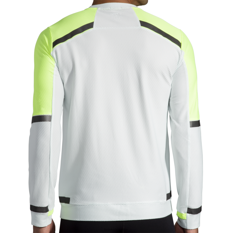 86H241299 carbonite à manches longues Brooks gris