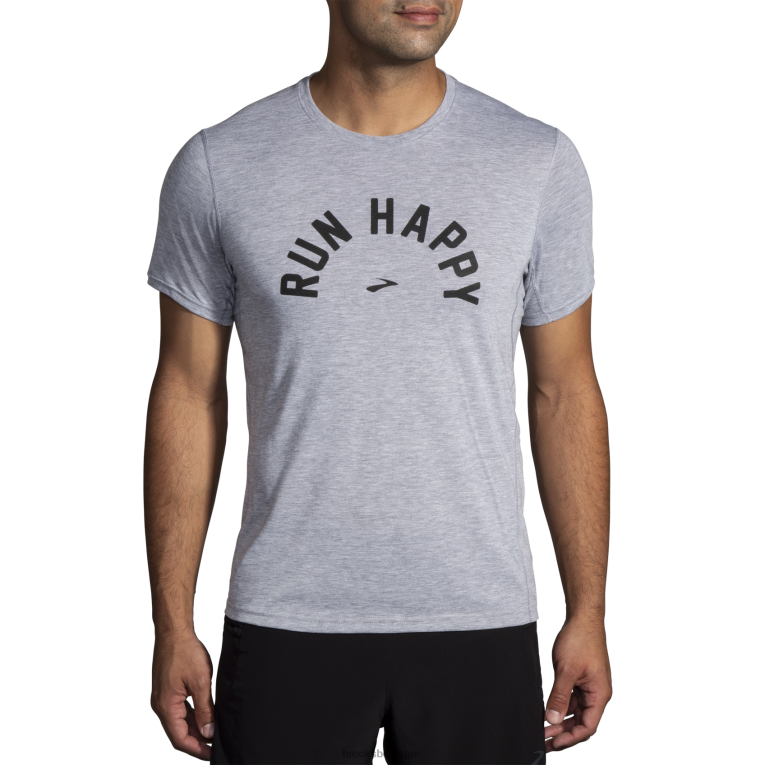 86H24302 manches courtes graphique distance Brooks arc heureux