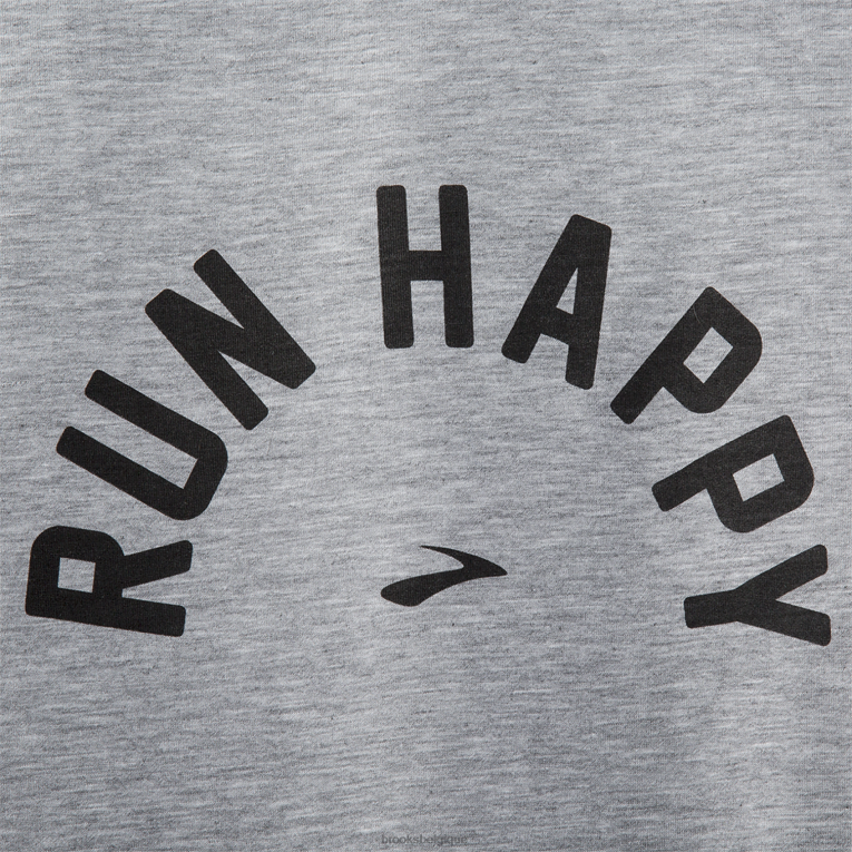 86H24302 manches courtes graphique distance Brooks arc heureux