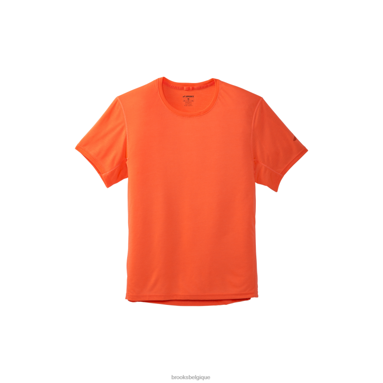 86H24340 manches courtes distance Brooks flamme
