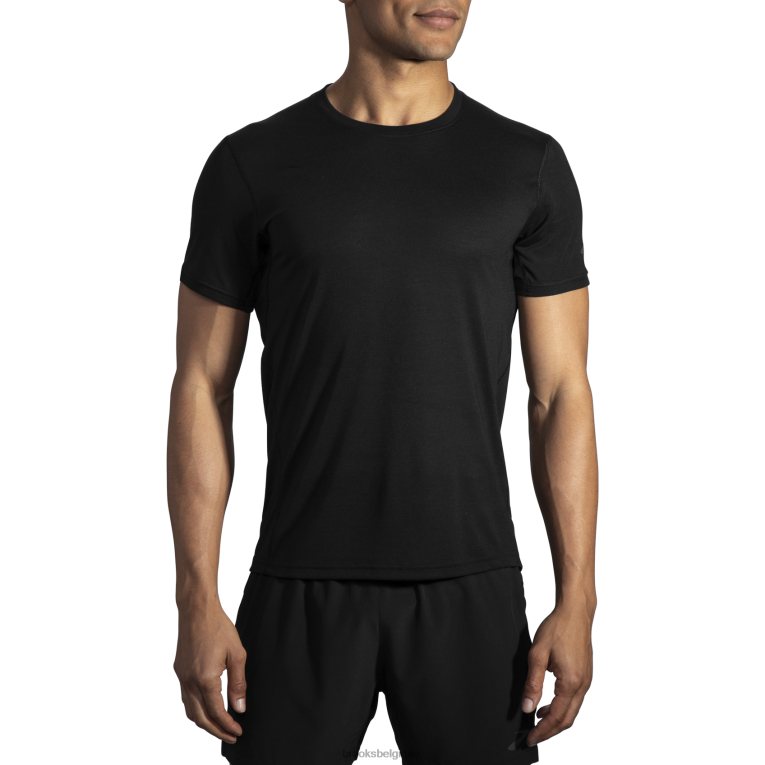 86H24344 manches courtes distance Brooks noir