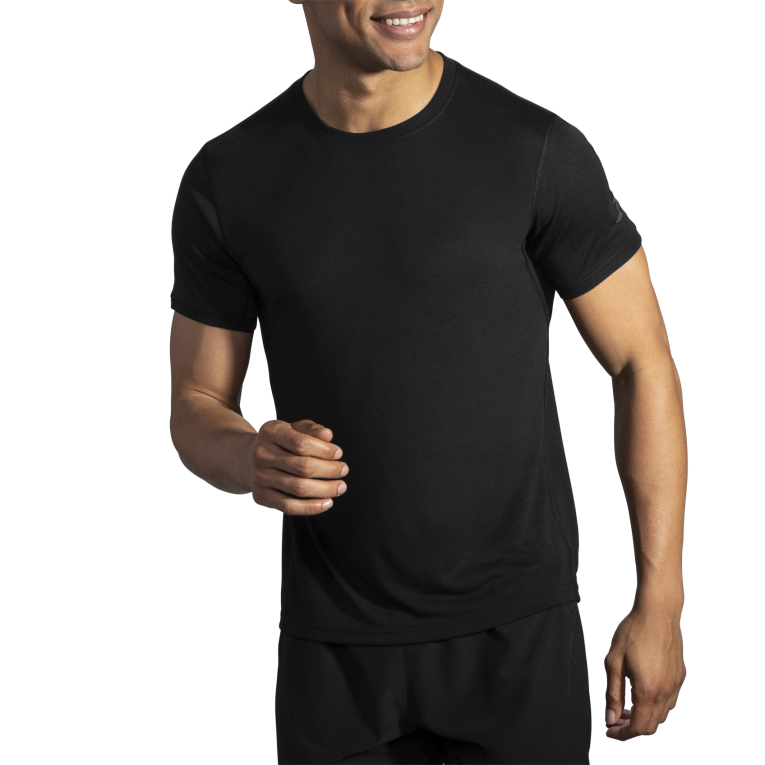 86H24344 manches courtes distance Brooks noir