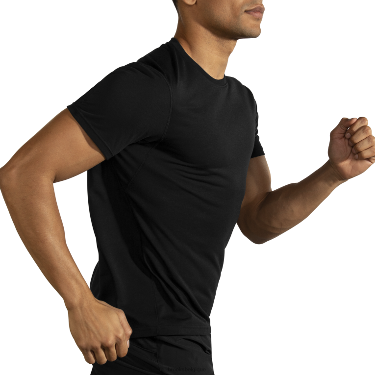 86H24344 manches courtes distance Brooks noir
