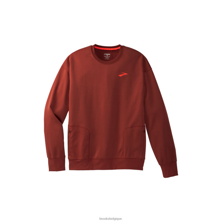 86H24349 courir dans un sweat-shirt Brooks cuivre
