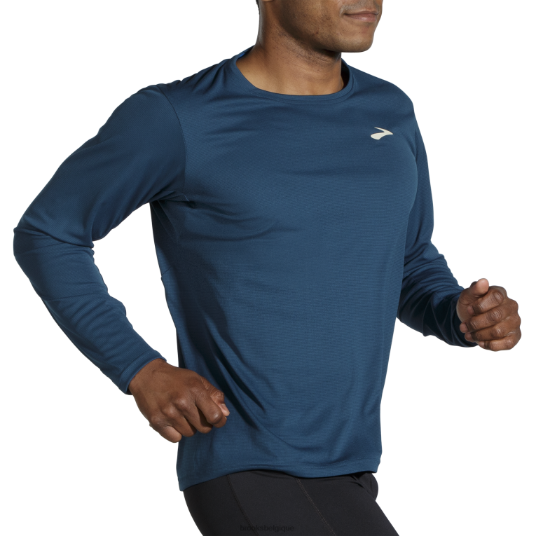 86H24373 atmosphère à manches longues Brooks ruée vers l'indigo