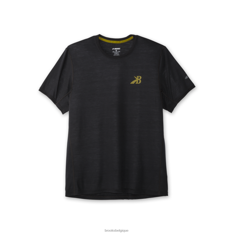 86H24501 manches courtes graphique distance Brooks noir