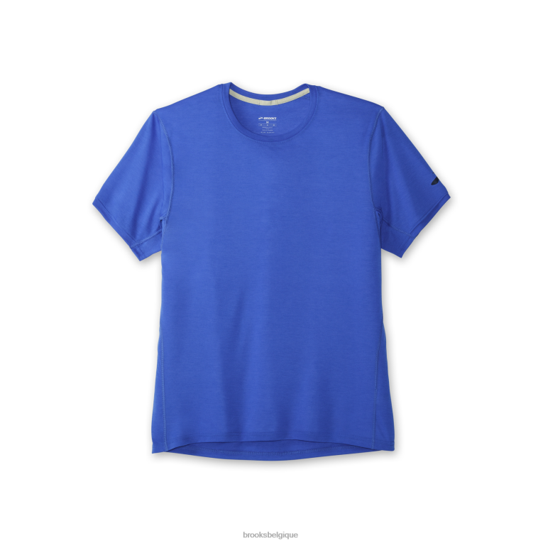 86H24609 manches courtes distance Brooks bleu