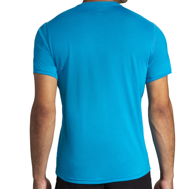 86H24612 manches courtes distance Brooks bleu