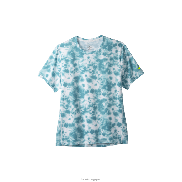 86H24617 manches courtes graphique distance Brooks bleu