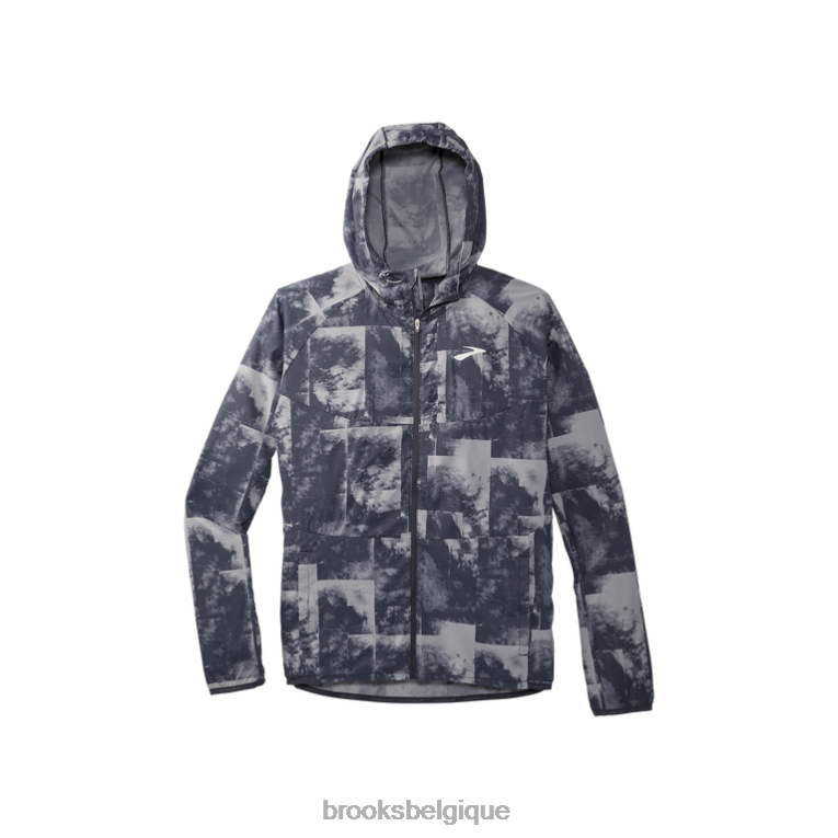 86H241077 veste à baldaquin Brooks béton