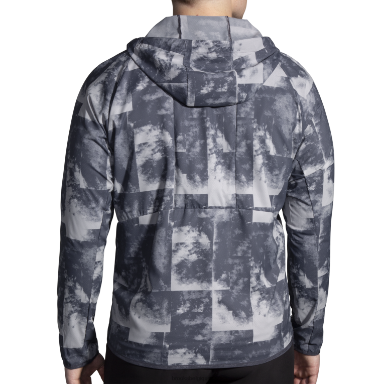 86H241077 veste à baldaquin Brooks béton