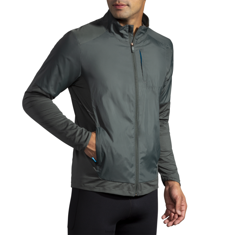 86H241275 veste hybride fusion Brooks huître