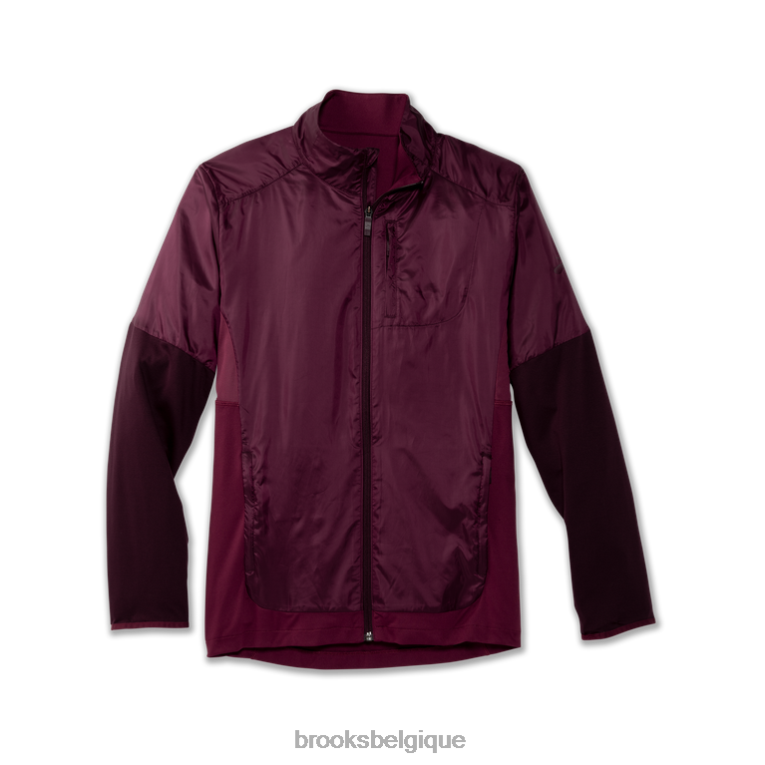 86H241277 veste hybride fusion Brooks Sangria