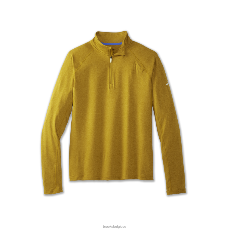 86H24437 tiret 1/2 zip Brooks doré