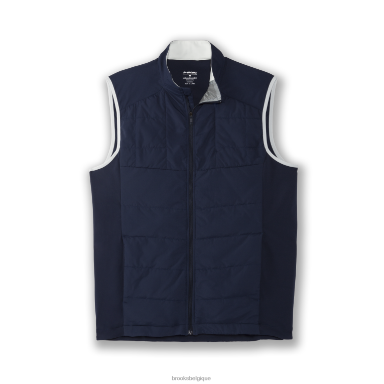 86H24665 gilet hybride bouclier Brooks marine