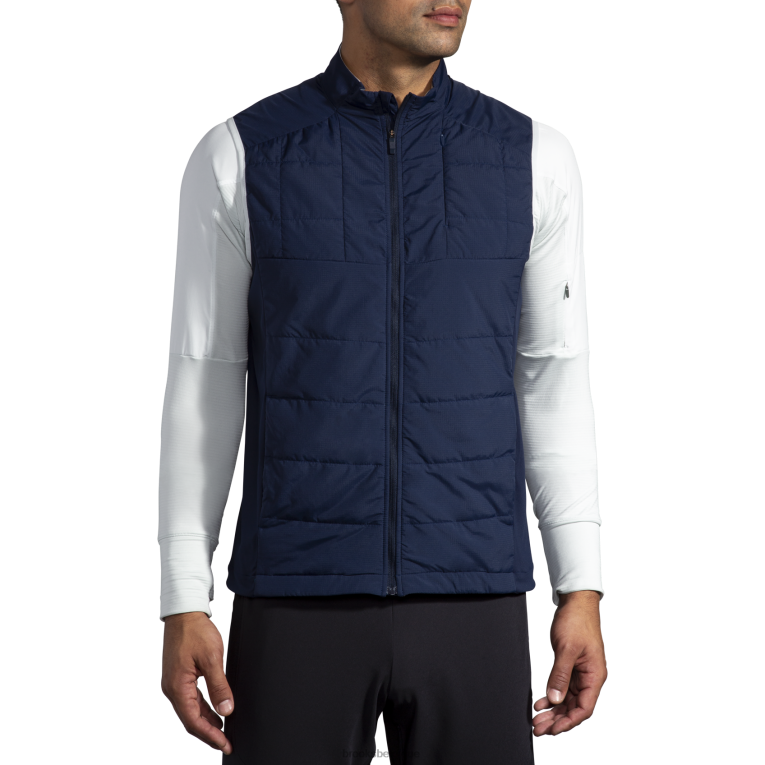 86H24665 gilet hybride bouclier Brooks marine