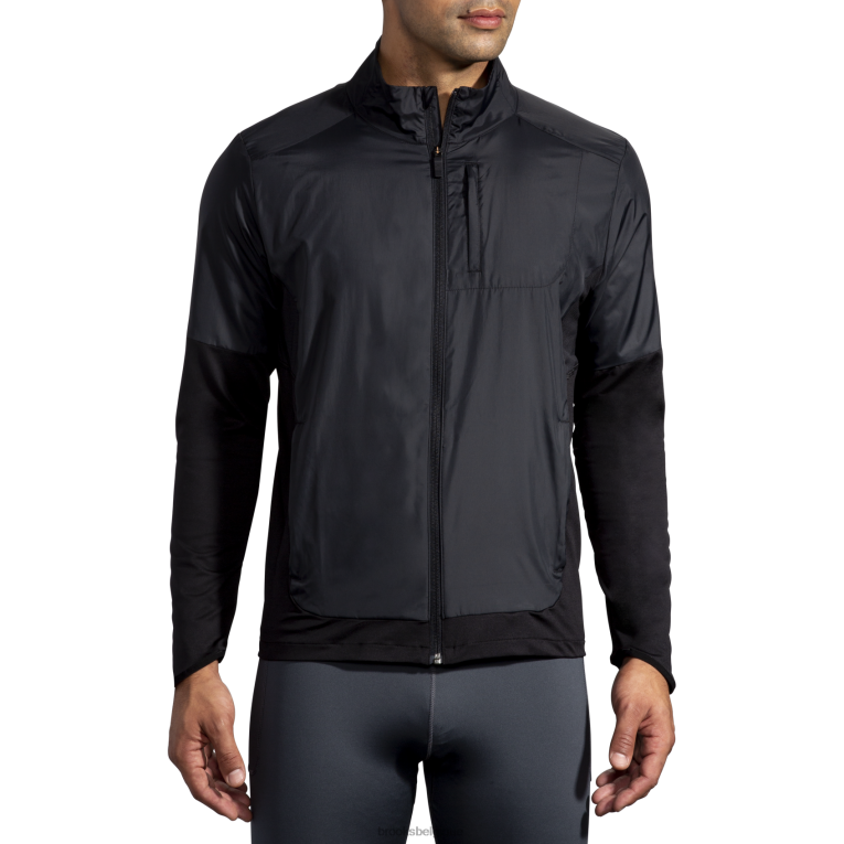 86H24707 veste hybride fusion Brooks noir