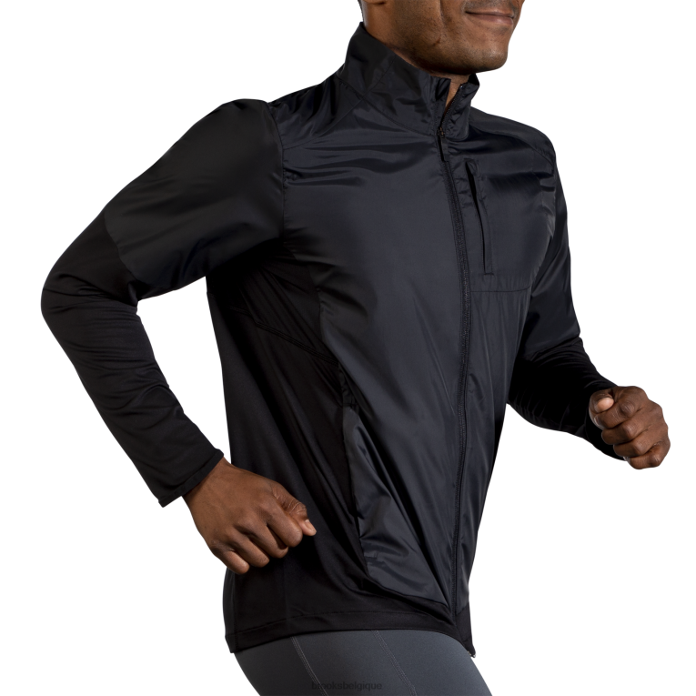 86H24707 veste hybride fusion Brooks noir