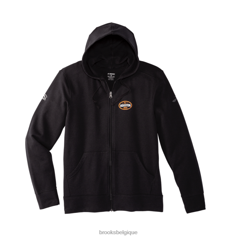 86H24734 houston22 sweat à capuche entièrement zippé 2.0 Brooks noir