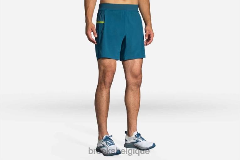 86H242011 sherpa 7 short 2 en 1 Brooks mousse