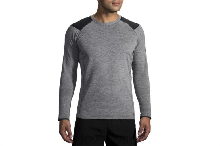 86H242017 manches longues thermiques à encoche Brooks noir