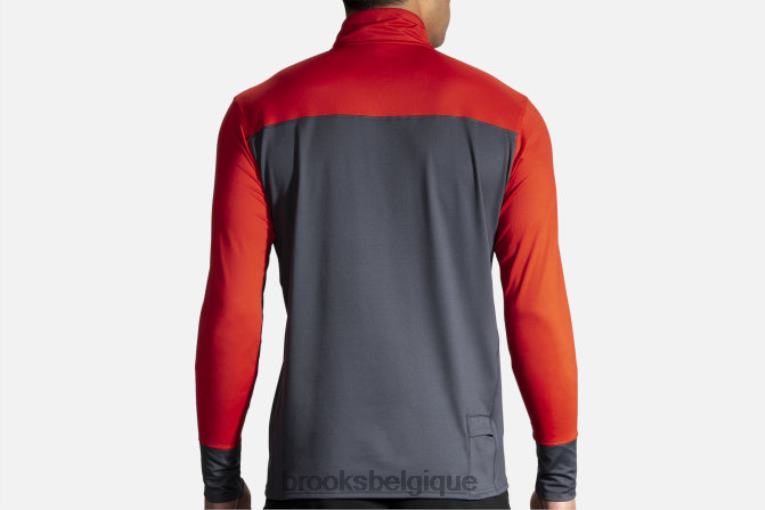 86H242036 tiret 1/2 zip Brooks asphalte