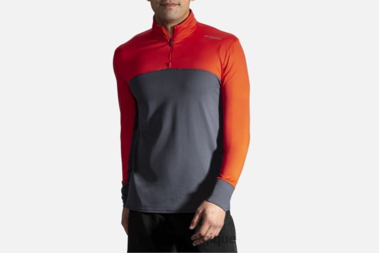 86H242036 tiret 1/2 zip Brooks asphalte