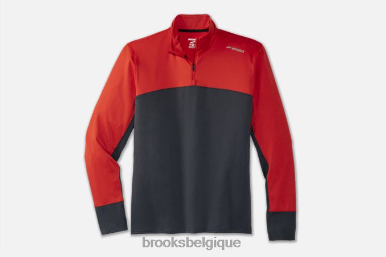 86H242036 tiret 1/2 zip Brooks asphalte