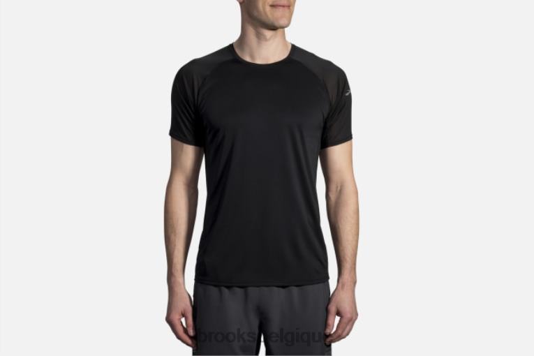 86H242040 manche courte furtive Brooks noir