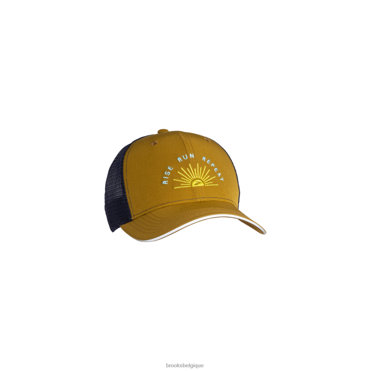 86H24413 casquette de camionneur découverte Brooks olive