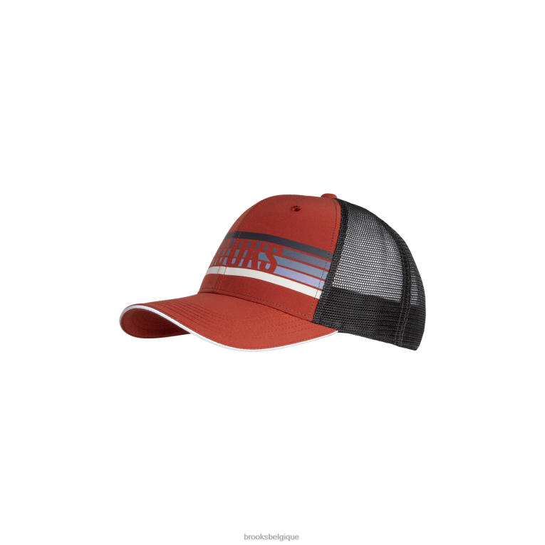 86H24415 casquette de camionneur découverte Brooks cuivre