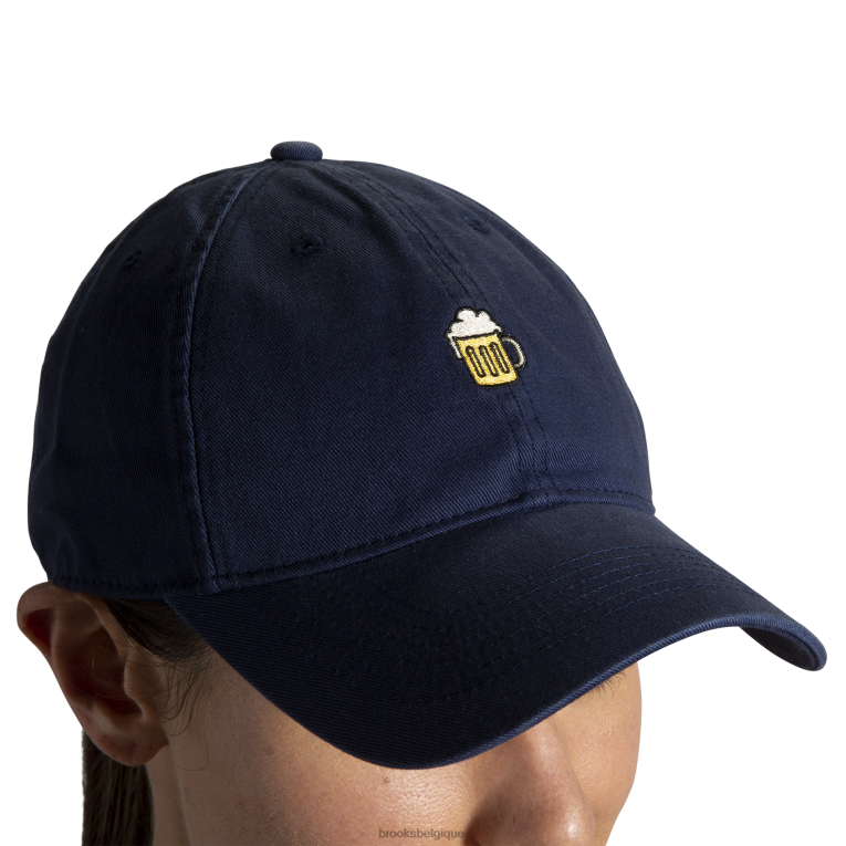 86H24690 casquette Heritage Run Brooks marine