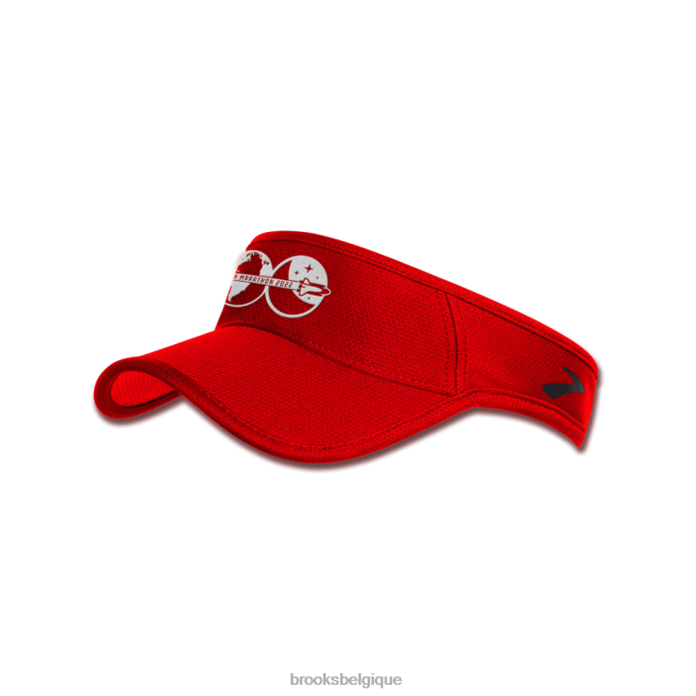 86H24724 visière tempo houston22 Brooks rouge