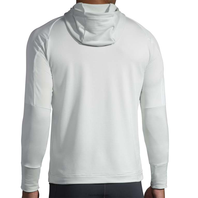 86H241282 sweat à capuche thermique à encoche Brooks gris